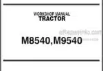 Photo 4 - Kubota M8540 M9540 Workshop Manual Tractor