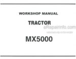 Photo 4 - Kubota MX5000 Workshop Manual Tractor