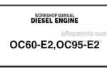 Photo 4 - Kubota OC60-E2 OC95-E2 Workshop Manual Diesel Engine