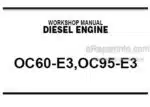 Photo 4 - Kubota OC60-E3 OC95-E3 Workshop Manual Diesel Engine
