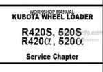 Photo 4 - Kubota R4520S R420A R520S R520A Workshop Manual Service Chapter Wheel Loader