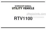 Photo 5 - Kubota RTV1100 Workshop Manual Utility Vehicle