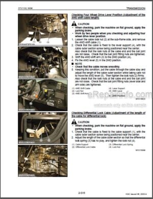 Photo 10 - Kubota RTV1100 Workshop Manual Utility Vehicle