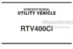 Photo 5 - Kubota RTV400CI Workshop Manual Utility Vehicle