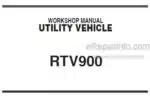 Photo 5 - Kubota RTV900 Workshop Manual Utility Vehicle