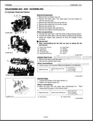 Photo 3 - Kubota TG1860 TG1860G Workshop Manual Lawn Garden Tractor Mower