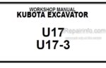 Photo 4 - Kubota U17 U17-3 Workshop Manual Excavator
