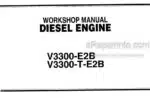 Photo 4 - Kubota V3300-E2B V3300-T-E2B Workshop Manual Diesel Engine