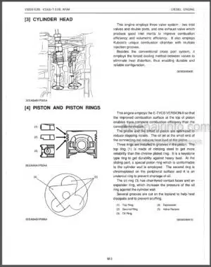 Photo 1 - Kubota V3300-E2B V3300-T-E2B Workshop Manual Diesel Engine