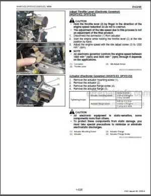 Photo 8 - Kubota G1700 G1800 G1900 G2000 Workshop Manual Mower