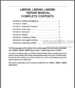 Photo 4 - New Holland LM5040 LM5060 LM5080 Repair Manual Tractor 87755314