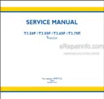 Photo 4 - New Holland T3.50 T3.55F T3.65 T3.75 Service Manual Tractor 47977155