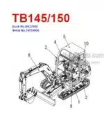 Photo 4 - Takeuchi TB145 TB150 Parts Manual Excavator