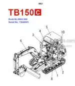 Photo 4 - Takeuchi TB150C Parts Manual Excavator