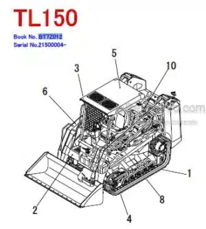 Photo 8 - Takeuchi TL150 Parts Manual Track Loader BT7Z012