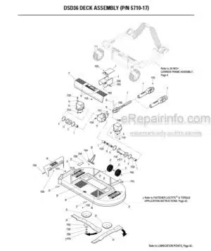 Photo 1 - Walker Deck And Carrier Frame Illustrated Parts Manual Rider Lawnmowers