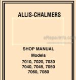 Photo 4 - Allis Chalmers 7010 7020 7030 7040 7045 7050 7060 7080 Shop Manual Tractor