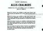 Photo 4 - Allis Chalmers D-14 D-15 D-15 Series II D-17 D-17 Series III D-17 Series IV Shop Manual Tractor