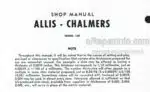 Photo 4 - Allis Chalmers Model 160 Shop Manual Tractor