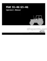 Photo 4 - Fiat 55-46 65-46 55-46DT 65-46DT Operators Manual Tractor 06910110