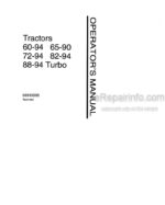 Photo 4 - Fiat 60-94 65-90 72-94 82-94 88-94 Turbo and DT Operators Manual Tractor 06910269