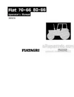 Photo 4 - Fiat 70-66 80-66 70-66DT 80-66DT Operators Manual Tractor 06910122