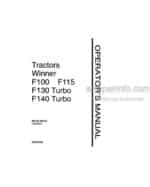 Photo 4 - Fiat F New Winner F100, F115, F130 TURBO, F140 TURBO Operators Manuals Tractor 06910288