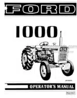 Photo 4 - Ford 1000 Operators Manual Tractor 42100001