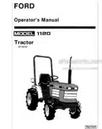Photo 4 - Ford 1120 Operators Manual Tractor 42112030
