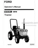 Photo 4 - Ford 1215 Operators Manual Tractor 42121510