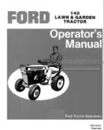 Photo 4 - Ford 140 Operators Manual Lawn And Garden Tractor 42014010