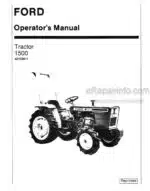 Photo 4 - Ford 1500 Operators Manual Tractor 42150011