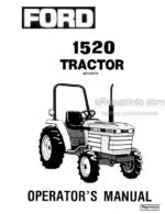 Photo 4 - Ford 1520 Operators Manual Tractor 42152010
