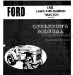 Photo 4 - Ford 165 Operators Manual Lawn And Garden Tractor 42016510