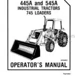 Photo 4 - Ford 445A 545A 745 Operators Manual Industrial Tractor Loader 42044520
