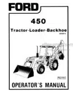 Photo 4 - Ford 450 Operators Manual Tractor Loader Backhoe 42045010