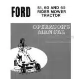 Photo 4 - Ford 51 60 65 Operators Manual Rider Mower Tractor 42005130