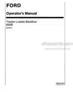 Photo 4 - Ford 555B Operators Manual Tractor Loader Backhoe 42055511