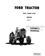 Photo 4 - Ford 601 Series 801 Series Owners Manual Tractor 42060121