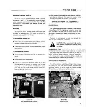 Photo 9 - Ford 650 Operators Manual Tractor Loader Backhoe 42065010