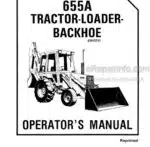 Photo 4 - Ford 655A Operators Manual And Brake Adjustment Information Tractor Loader Backhoe 42065510