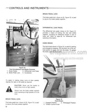 Photo 7 - Ford 655A Operators Manual And Brake Adjustment Information Tractor Loader Backhoe 42065510