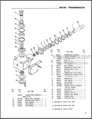 Photo 8 - Gehl 100 Service Parts Manual Mix-All Mixer 903477