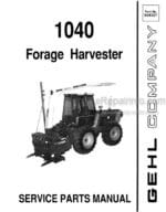 Photo 3 - Gehl 1040 Parts Manual Forage Harvester 904337