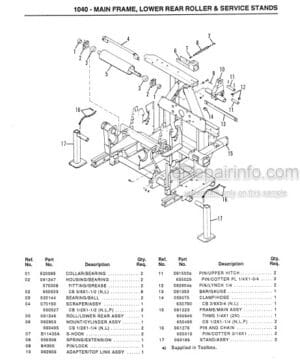 Photo 12 - Gehl 1040 Parts Manual Forage Harvester 904337