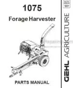 Photo 3 - Gehl 1075 Parts Manual Forage Harvester 908044