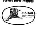 Photo 3 - Gehl 115MX Service Parts Manual Mix-All Feedmaker With Attachments 045407