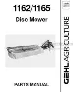 Photo 3 - Gehl 1162 1165 Parts Manual Disc Mower 909794