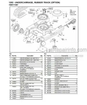 Photo 3 - Gehl 1202 Parts Manual Compact Excavator 918044