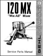 Photo 3 - Gehl 120MX Service Parts Manual Mix-All Mixer 901533